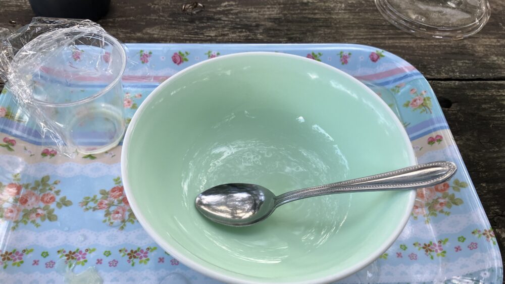 完食!空の器の写真